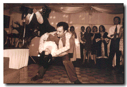 [Eric sweeps me off my feet at Nik's wedding]